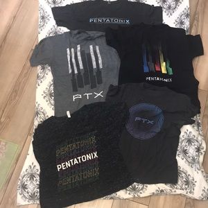 PENTATONIX TOUR T-shirt Collection Set of 5. Ultimate Fans Only #Pentaholics